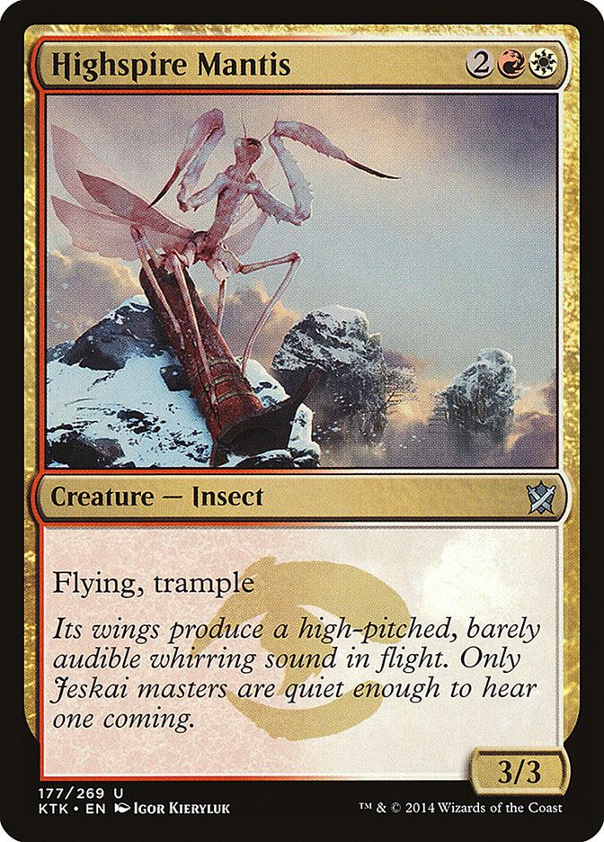 Highspire Mantis (177) - Khans of Tarkir (KTK)