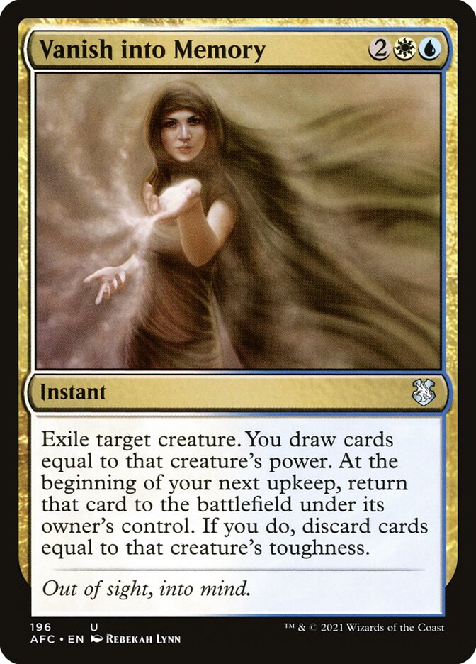 Vanish into Memory (196) - Forgotten Realms Commander (AFC)
