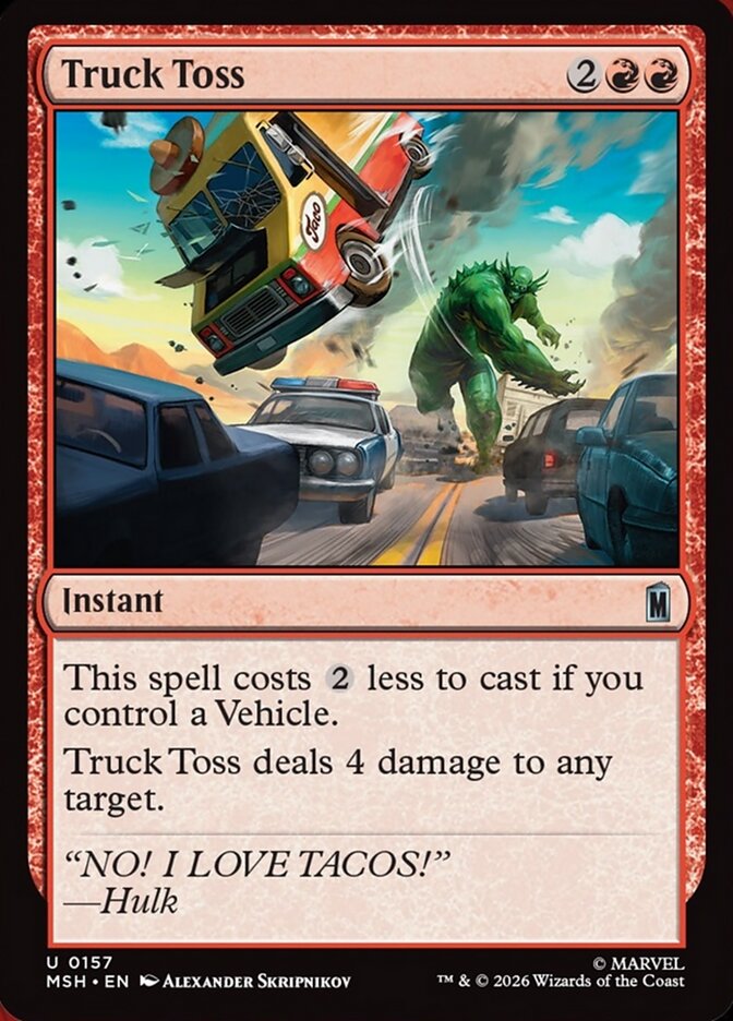 Truck Toss (157) - Marvel Super Heroes (MSH)