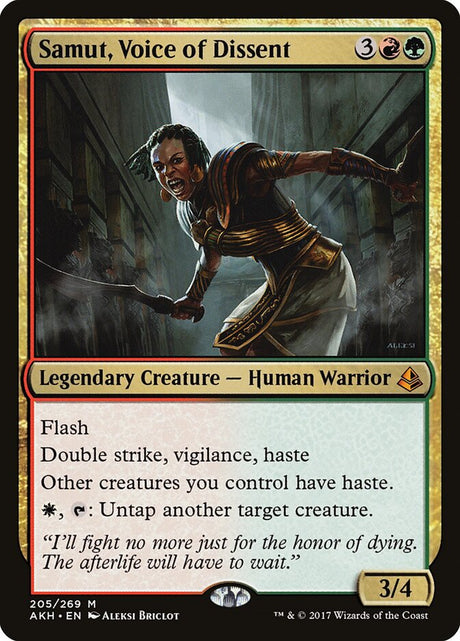 Samut, Voice of Dissent (205) - Amonkhet (AKH)