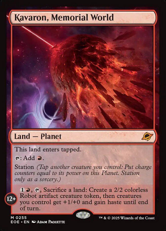 Kavaron, Memorial World (255) - Edge of Eternities (EOE)