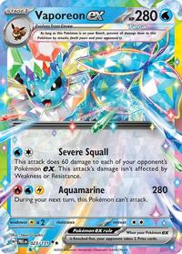Vaporeon ex (23) - SV: Prismatic Evolutions (PRE)