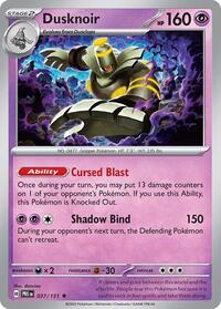 Dusknoir (37) - SV: Prismatic Evolutions (PRE)
