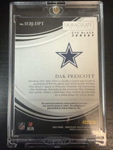 2025 Immaculate Dak Prescott Immaculate Eye Black Jersey Auto /49