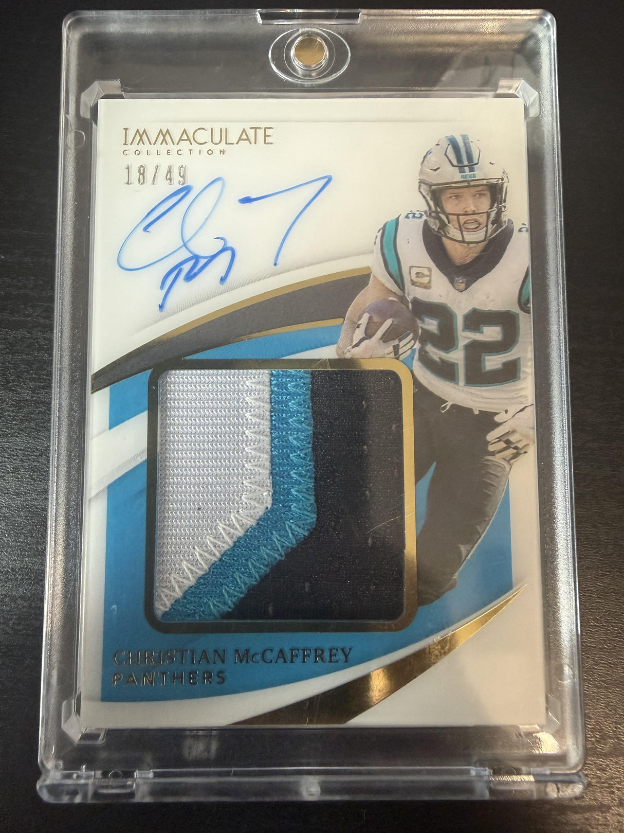 2021 Immaculate Christian McCaffrey Premium Patch Auto /49