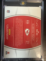 2017 National Treasures Kareem Hunt Rookie NFL Gear Signature Prime /25