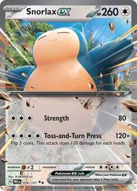 Snorlax ex (76) - SV: Prismatic Evolutions (PRE)
