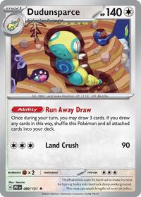 Dudunsparce (80) - SV: Prismatic Evolutions (PRE)
