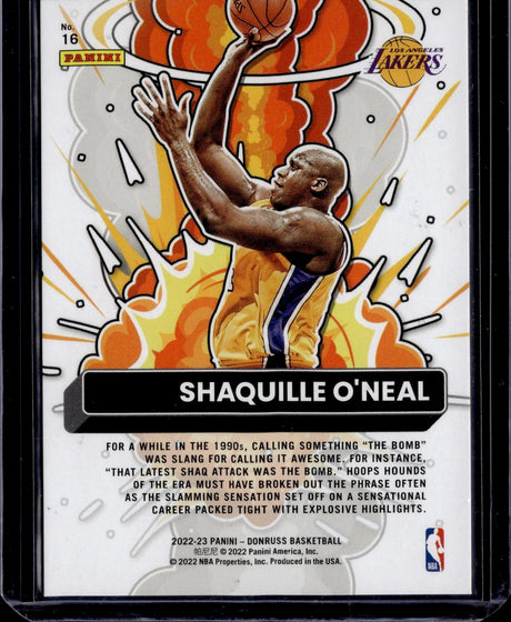 2022-23 Donruss Shaquille O'Neal Bomb Squad Purple /99