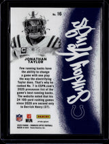 2025 Donruss Optic #16 Jonathan Taylor Sunday Kings