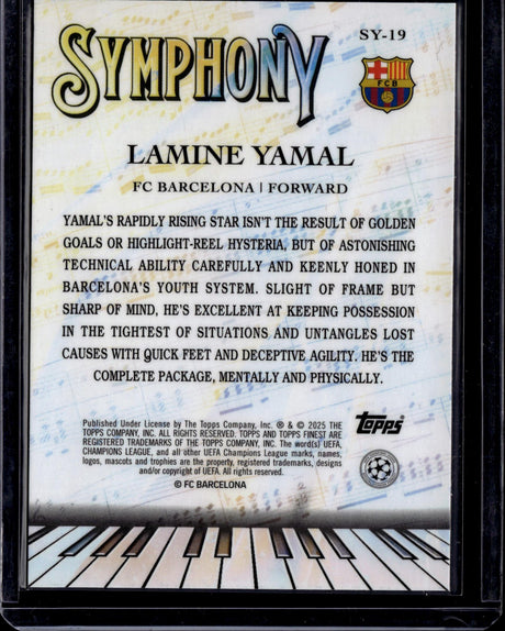 2024-25 Finest UEFA Club Competitions Lamine Yamal Finest Symphony Purple /299