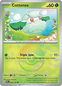 Cottonee (7) - SV: Prismatic Evolutions (PRE)