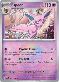 Espeon (33) - SV: Prismatic Evolutions (PRE)