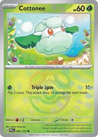 Cottonee (7) - SV: Prismatic Evolutions (PRE)