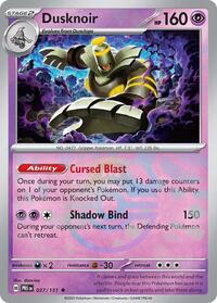 Dusknoir (37) - SV: Prismatic Evolutions (PRE)