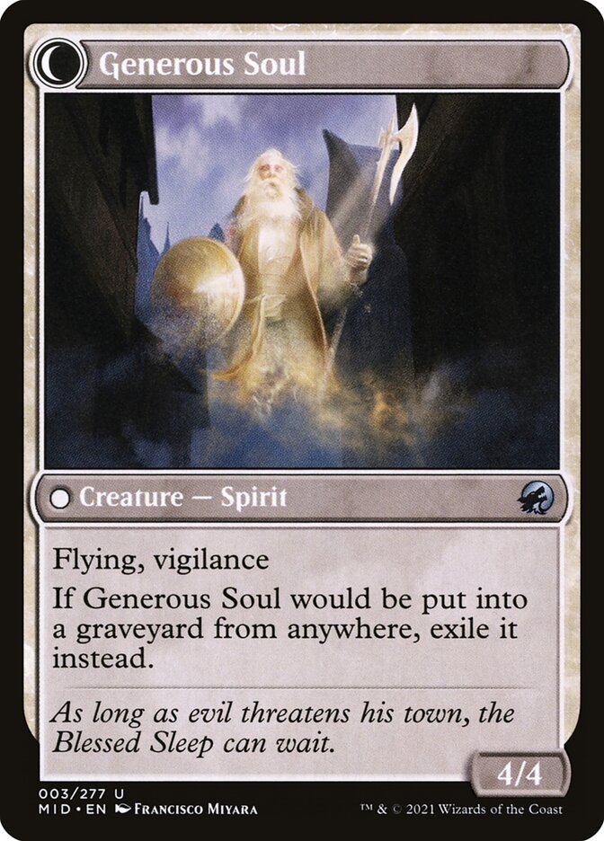 Beloved Beggar // Generous Soul (3) - Innistrad: Midnight Hunt (MID)