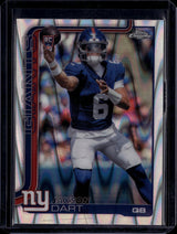 2025 Topps Chrome #306 Jaxson Dart Ray Wave Refractor