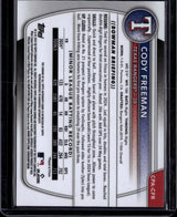 2025 Bowman Cody Freeman Auto Green Grass Refractor /99