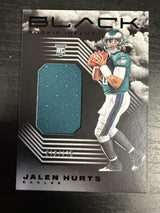 2020 Panini Black #RI7 Jalen Hurts Rookie Influx Memorabilia