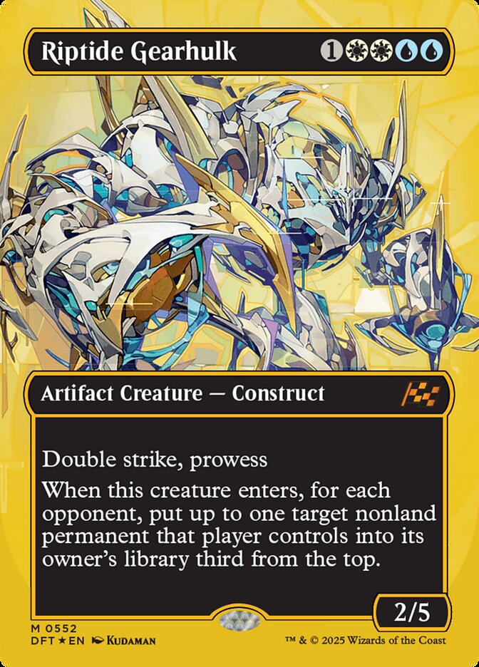 Riptide Gearhulk - [First Place Foil, Borderless] Aetherdrift (DFT)