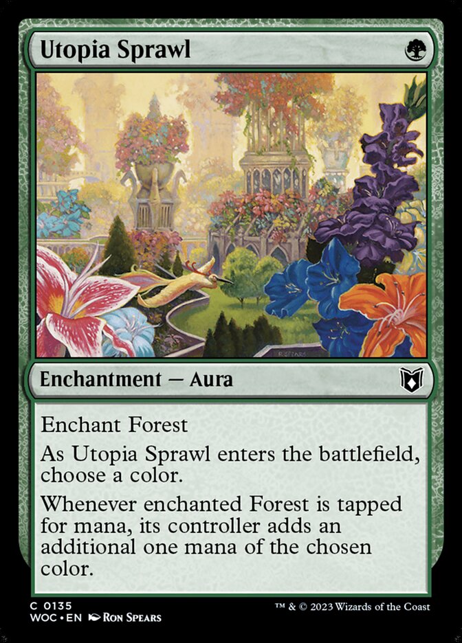 Utopia Sprawl (135) - Wilds of Eldraine Commander (WOC)
