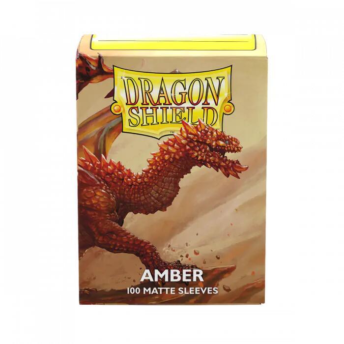 Dragon Shield Deck Protector Sleeves - Matte Dual Amber (100 Count)