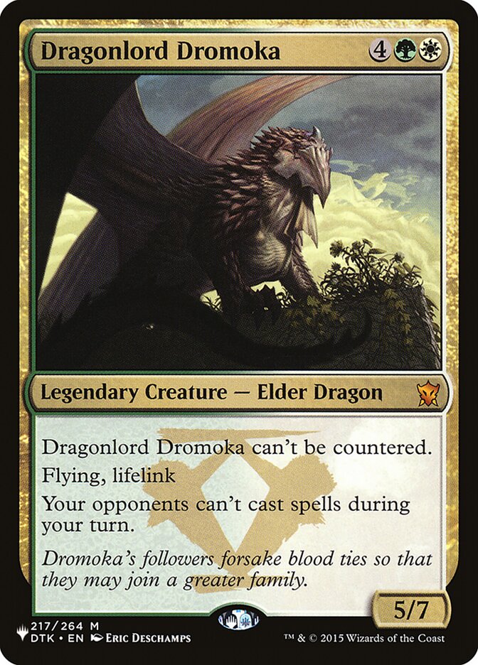 Dragonlord Dromoka (DTK-217) - The List (PLST)