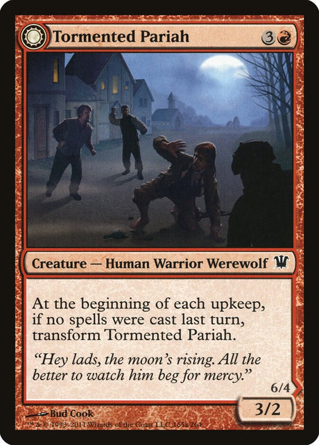 Tormented Pariah // Rampaging Werewolf (165) - Innistrad (ISD)