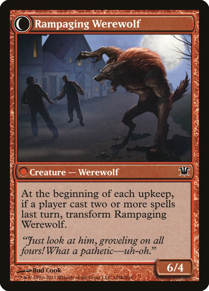 Tormented Pariah // Rampaging Werewolf (165) - Innistrad (ISD)