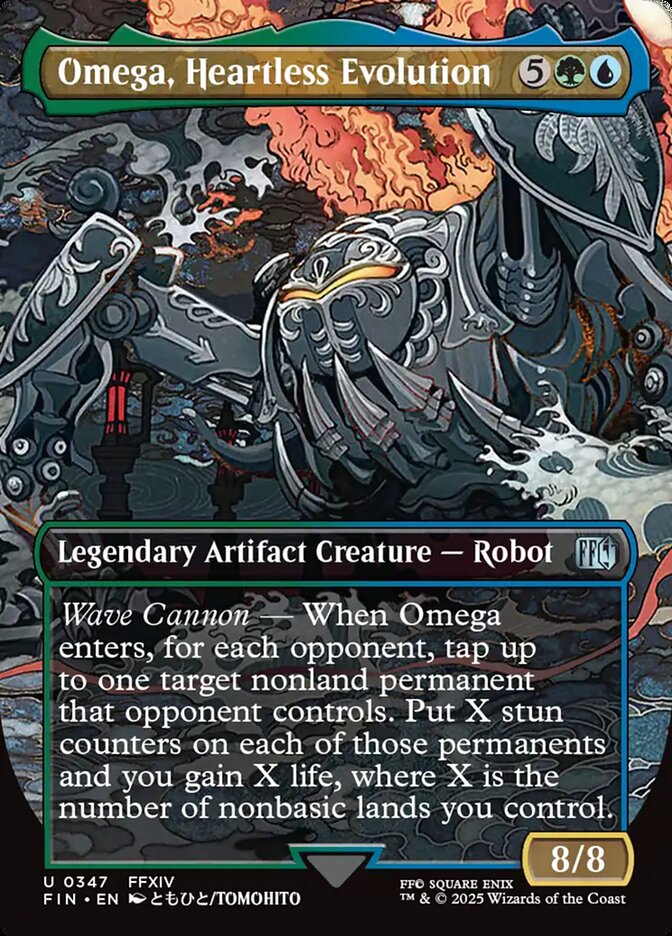 Omega, Heartless Evolution (347) - [Foil, Borderless] Final Fantasy (FIN)