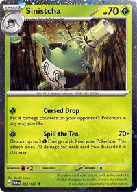 Sinistcha - 022/167 (Cosmos Holo) (22) - Blister Exclusives (BLE)