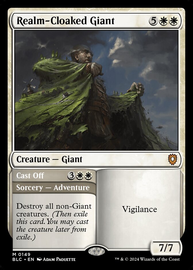 Realm-Cloaked Giant // Cast Off (149) - Bloomburrow Commander (BLC)
