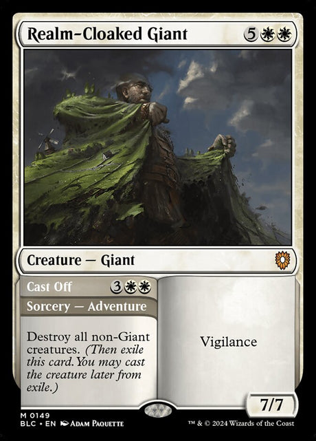 Realm-Cloaked Giant // Cast Off (149) - Bloomburrow Commander (BLC)