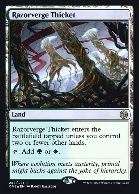 Razorverge Thicket (257s) - Phyrexia: All Will Be One Promos (PONE)