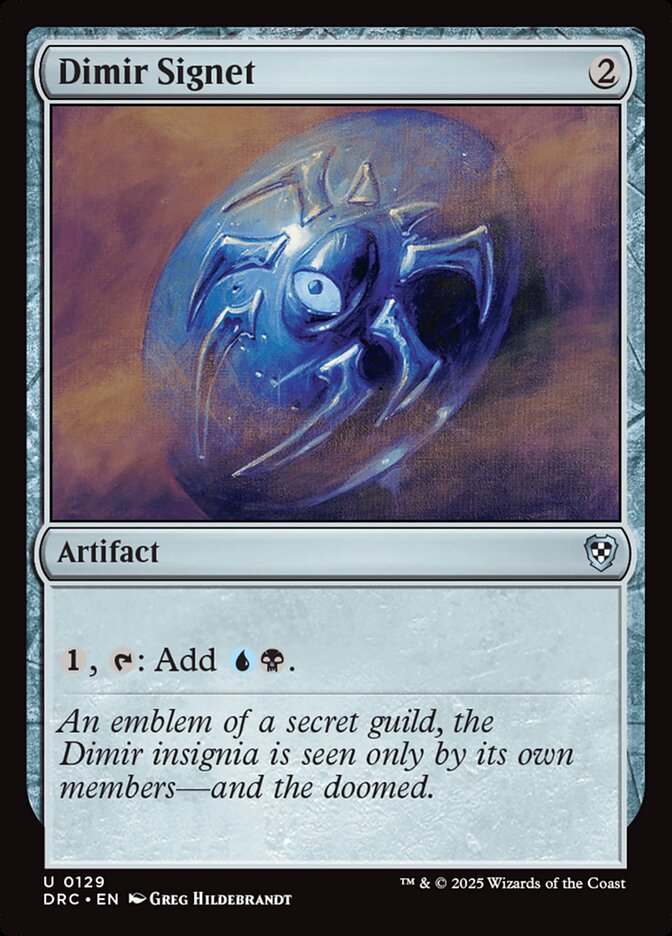 Dimir Signet - Aetherdrift Commander (DRC)