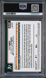 2025 Topps Chrome Rookie Autographs #RAKU Nick Kurtz Rookie Autograph PSA 9
