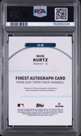 2025 Topps Finest Finest Autographs #NK Nick Kurtz PSA 10