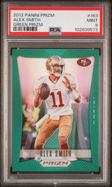 2012 Panini Prizm #163 Alex Smith Green Prizm PSA 9