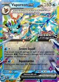 Vaporeon ex - 023/131 (Prismatic Evolutions Stamp) (23) - Miscellaneous Cards & Products (MCAP)