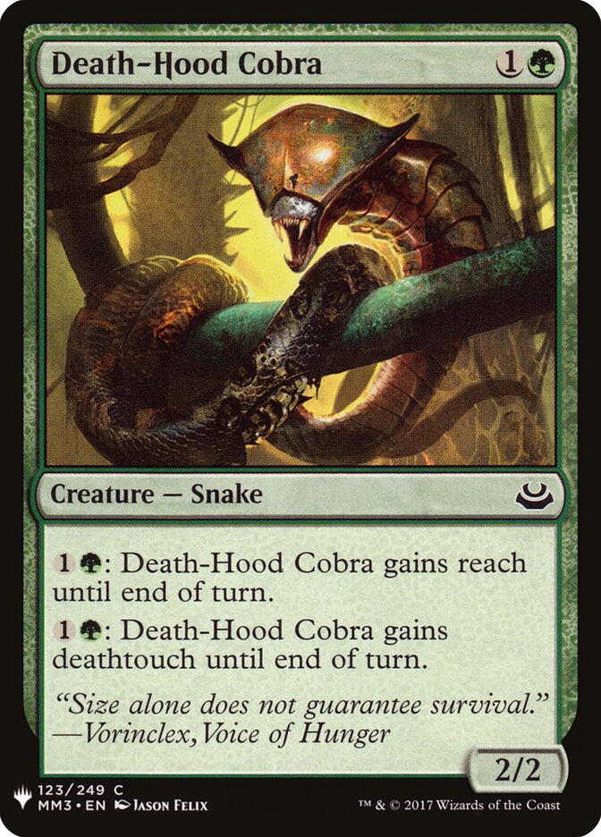 Death-Hood Cobra (MM3-123) - The List (PLST)