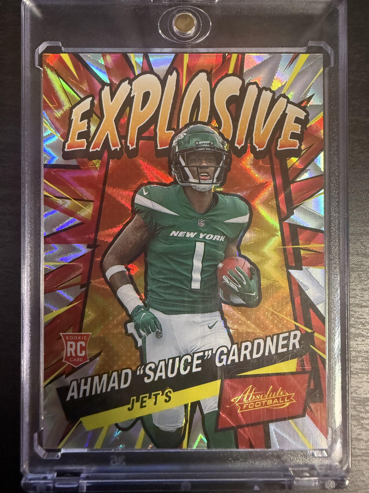 2022 Panini Absolute #E40 Ahmad "Sauce" Gardner Explosive