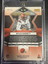 2022 Panini Mosaic #50 Myles Garrett Mosaic Green Swirl