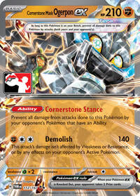 Cornerstone Mask Ogerpon ex (112) - Prize Pack Series Cards