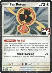 Fan Rotom - 118/142 (Cosmos Holo) (118) - Prize Pack Series Cards