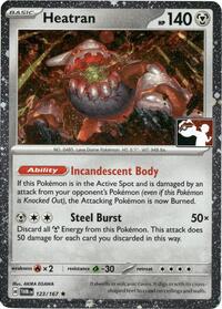 Heatran - 123/167 (Cosmos Holo) (123) - Prize Pack Series Cards
