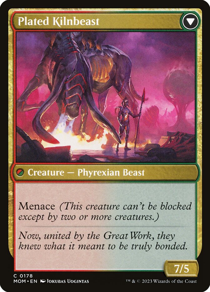 Bonded Herdbeast // Plated Kilnbeast (178) - March of the Machine (MOM)