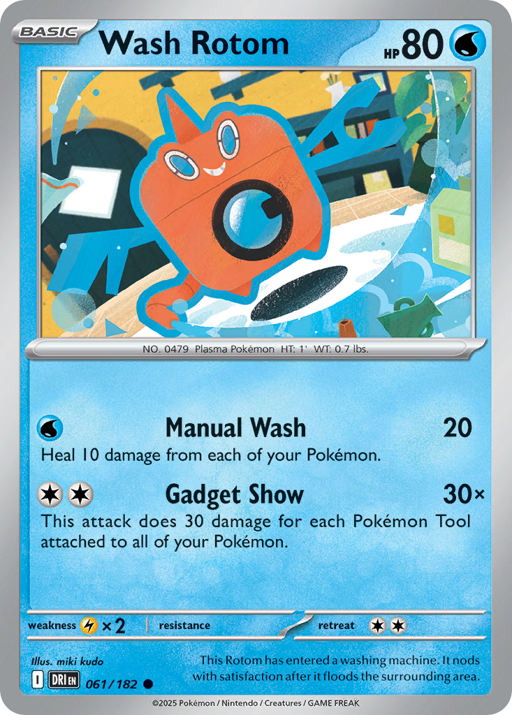 Wash Rotom (61/182) - [Reverse Holo] Destined Rivals (DRI)