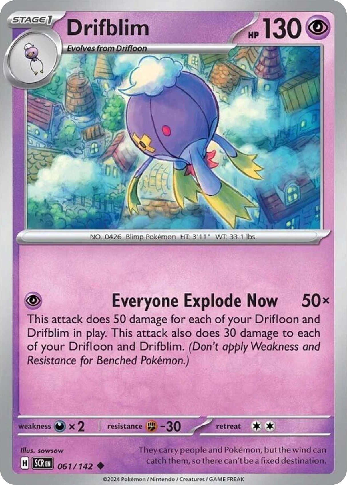 Drifblim (61/142) - Stellar Crown (SCR)