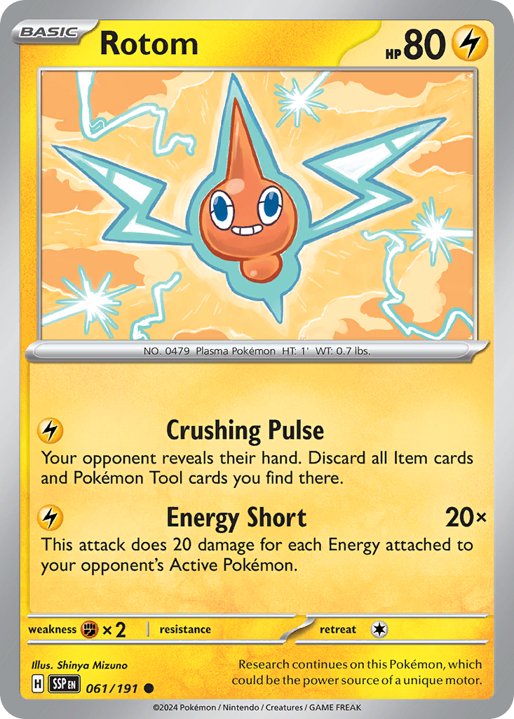 Rotom (61/191) - [Reverse Holo] Surging Sparks (SSP)