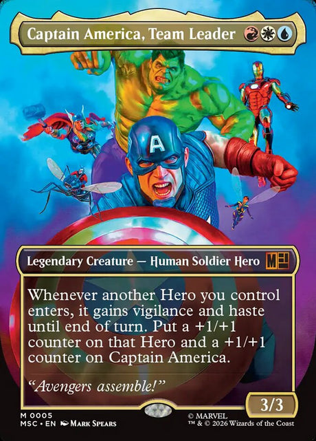 Captain America, Team Leader (5) - Marvel Super Heroes Commander (MSC)